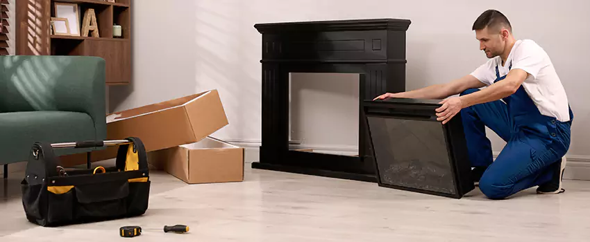 Old Rusted Metal Fireplace Repair And Replacement in Georgetown, TX