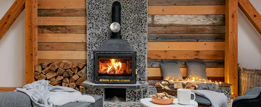 Thelin Hearth Products Direct Vent Gas Stove Fireplace Inspection in Georgetown, Texas